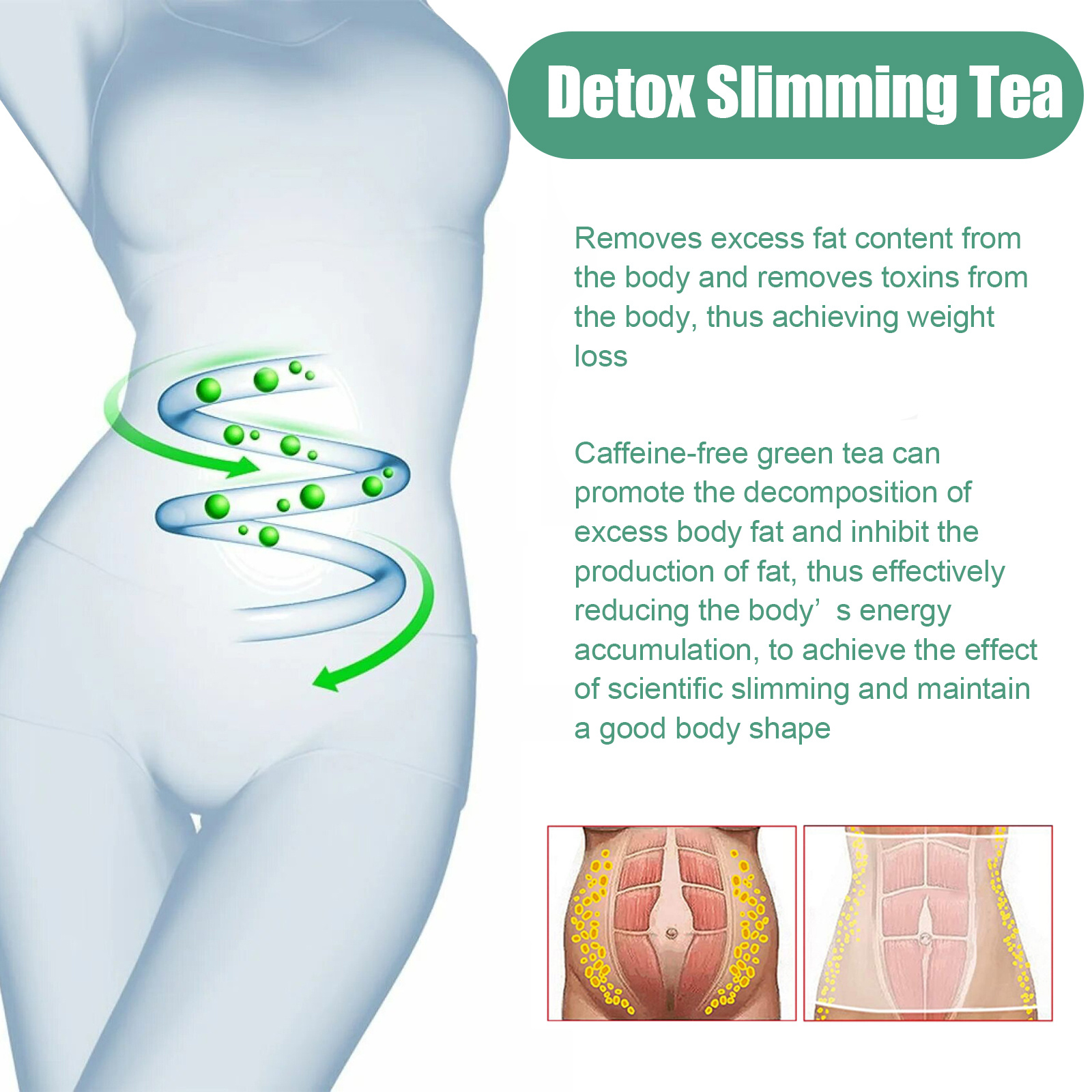 South Moon Detox Slimming Tea, Slim Intellectual Man Fit Little Stomach Small Pretty Waist Shaping - Image 2